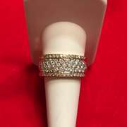 LADIES 14K WHITE GOLD DIAMOND RING