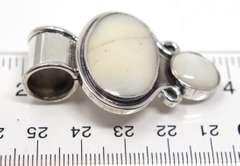 Sterling Silver White Quarz Pendant