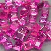 Premium 4.53ct 40 piece princess cut Ruby set