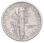 1918-D Mercury Silver Dime