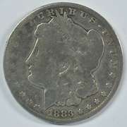 Key date 1883-CC Morgan Silver Dollar in circ