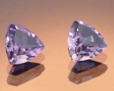 Glittering bright purple 2.93ct Amethyst pair