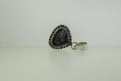 Silver-Tone Color Stone Pendant