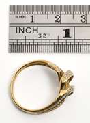 Interesting Diamond Crossover Ring
