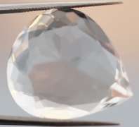 Gem grade 19.66ct pear cut Quartz