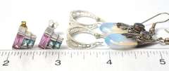 Lot of 3 pairs of Sterling Silver Earrings