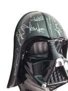 Star Wars Cast Facsimile Autographed Darth Vader Mask
