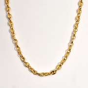 Lovely Cable & Mariner Link Necklace in Vermeil