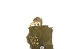 14K Yellow Gold PNB Pacific Northwest Bell Diamond Phone Charm/Pendant