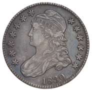 1830 Capped Bust Half Dollar