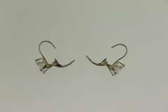 Sterling Silver Tear Drop Crystal Earrings