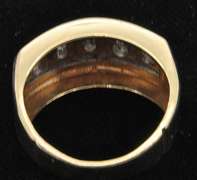 Gents 1.00 CARAT  Diamond Ring, 14K two tone GOLD