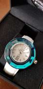 EUROPEAN WATCH WITH BERMUDA BLUE CRYSTAL RING