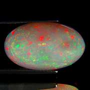 Stunning 9.75ct snow white pinfire Welo Opal
