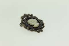 Vintage Sterling Silver Cameo Brooch