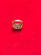 LADIES 18K GOLD MULTI COLOR AND DIAMOND RING