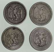 Lot (4) 1875-S Seated Liberty Twenty-Cent Pieces