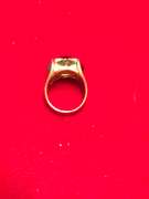 LADIES 18K GOLD MULTI COLOR AND DIAMOND RING