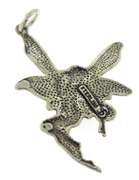 Vintage Sterling Silver Fairy Pendant