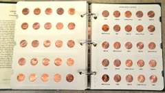 Estate Lot Of Coin Books With Coins