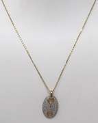 Gorgeous Puffed Diamond Gucci Link Pendant
