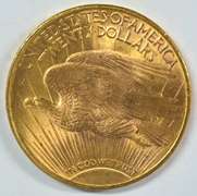 Fresh BU 1922 St. Gaudens $20 Gold Piece. Lustrous
