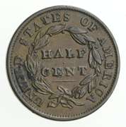 1834 Classic Head Half Cent
