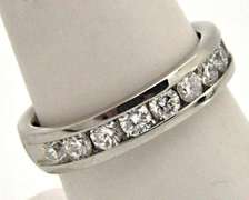 LADIES 14K WHITE GOLD DIAMOND BAND