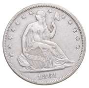 1861 Seated Liberty Half Dollar