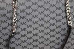 Micheal Kors Leather Trim Chain Handle Tote