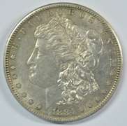 Flashy AU 1884-S Morgan Silver Dollar. Key date