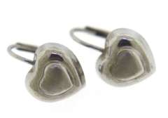 Sterling Silver Heart Drop Earrings