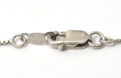 Sterling Silver White Stone Necklace