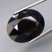 Elegant 11.20ct silky black Sapphire center stone