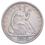 1858-O Seated Liberty Half Dollar
