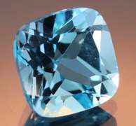Huge! 12.62ct radiant cut Swiss blue Topaz
