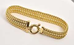 Snazzy Pair of Bracelets in Gilt Sterling Silver