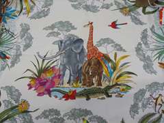 Gucci Silk Animal Print Green Scarf