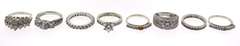 Lot of 11 Sterling Silver Rings