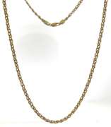 Italian Two Tone Twisted Bead Necklace