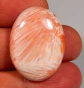 Simply gorgeous 34.66ct Indian Seraphinite Scolecite