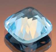 Huge! 12.62ct radiant cut Swiss blue Topaz