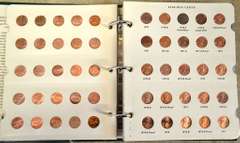 Estate Lot Of Coin Books With Coins