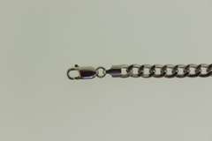 14K White Italian Milor Curb link Bracelet