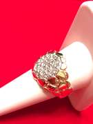 MEN’S 10K YELLOW GOLD DIAMOND RING NUGGET STYLE