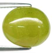 Diamond luster 6.79ct Sphene cabochon