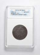 VG10 Details 1793 Flowing Hair Large Cent - Wreath - Graded ANACS