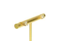 14K Yellow Gold 0.62 Ctw Princess Diamond Solitaire Stud Earrings