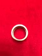 18K YELLOW GOLD WIDE WEDDING BAND WITH DIAMONDS