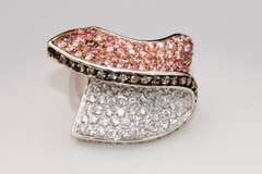 Glitzy Sterling Silver Ring